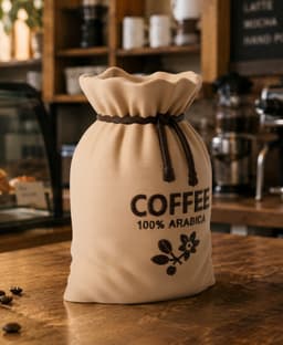 Arabica Coffee Sack Vase - Rustic Decor for Coffee Lovers 3d model