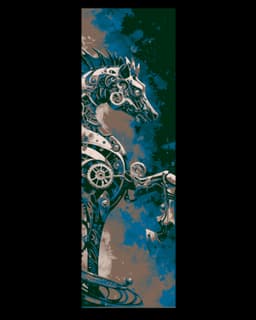 designs of the steampunk world - animal hybrids on display - set of bookmarks 3d model