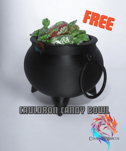 Cauldron candy bowl / 3mf included 3d model
