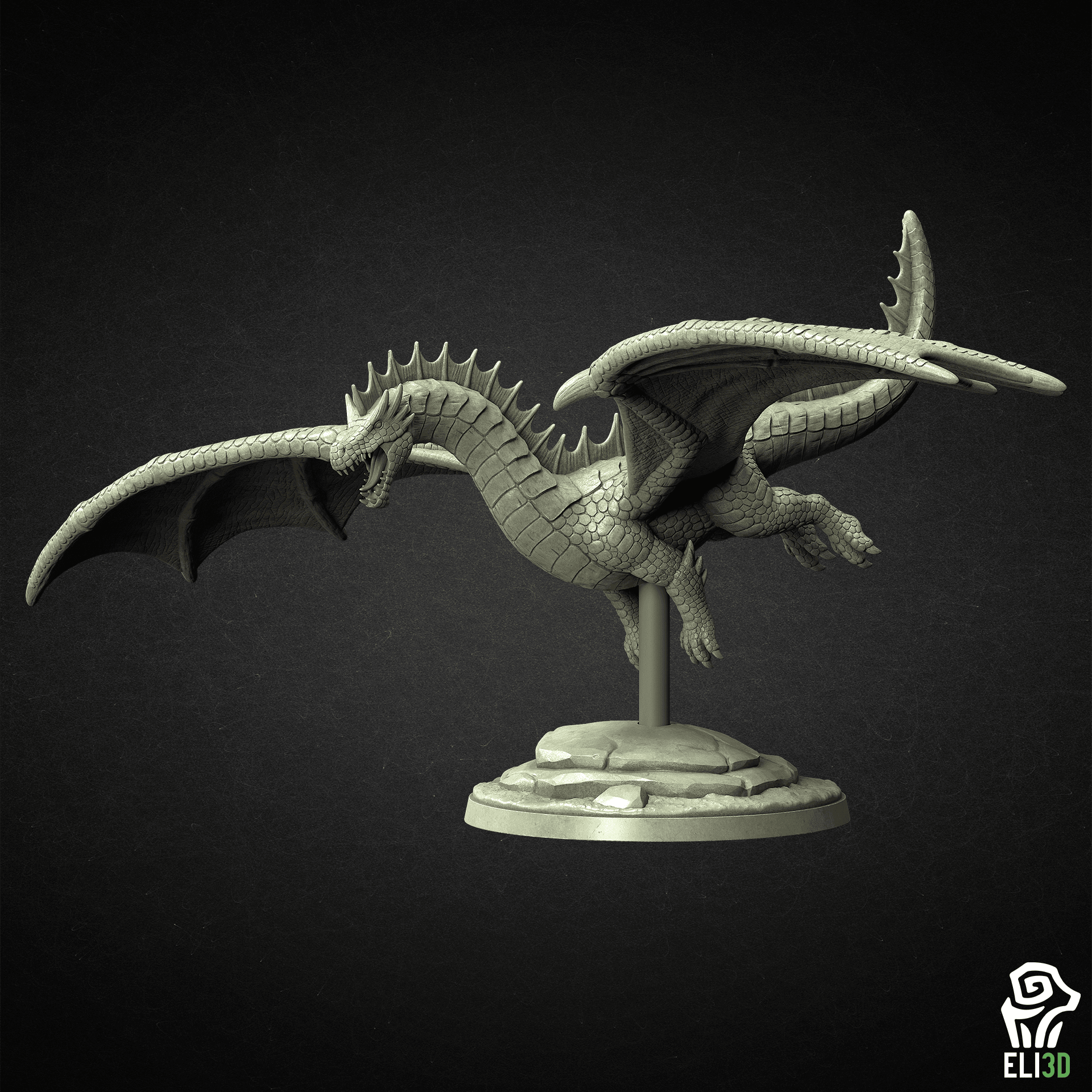 Green Dragons 3d model