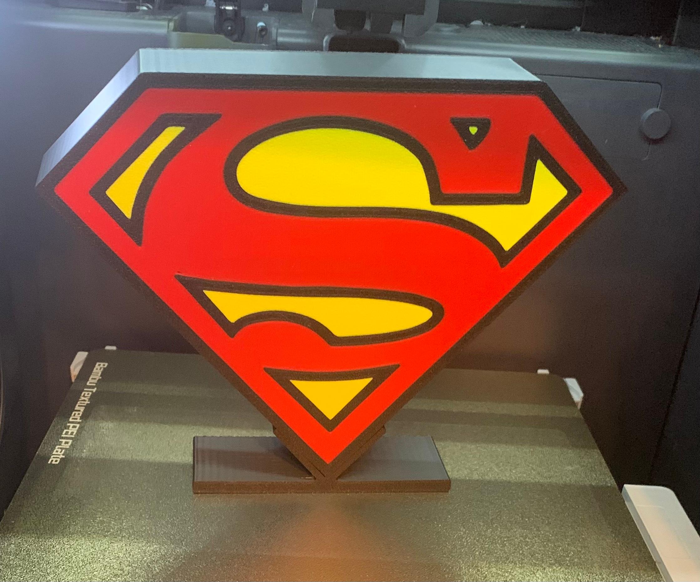 Superman lightbox 3d model