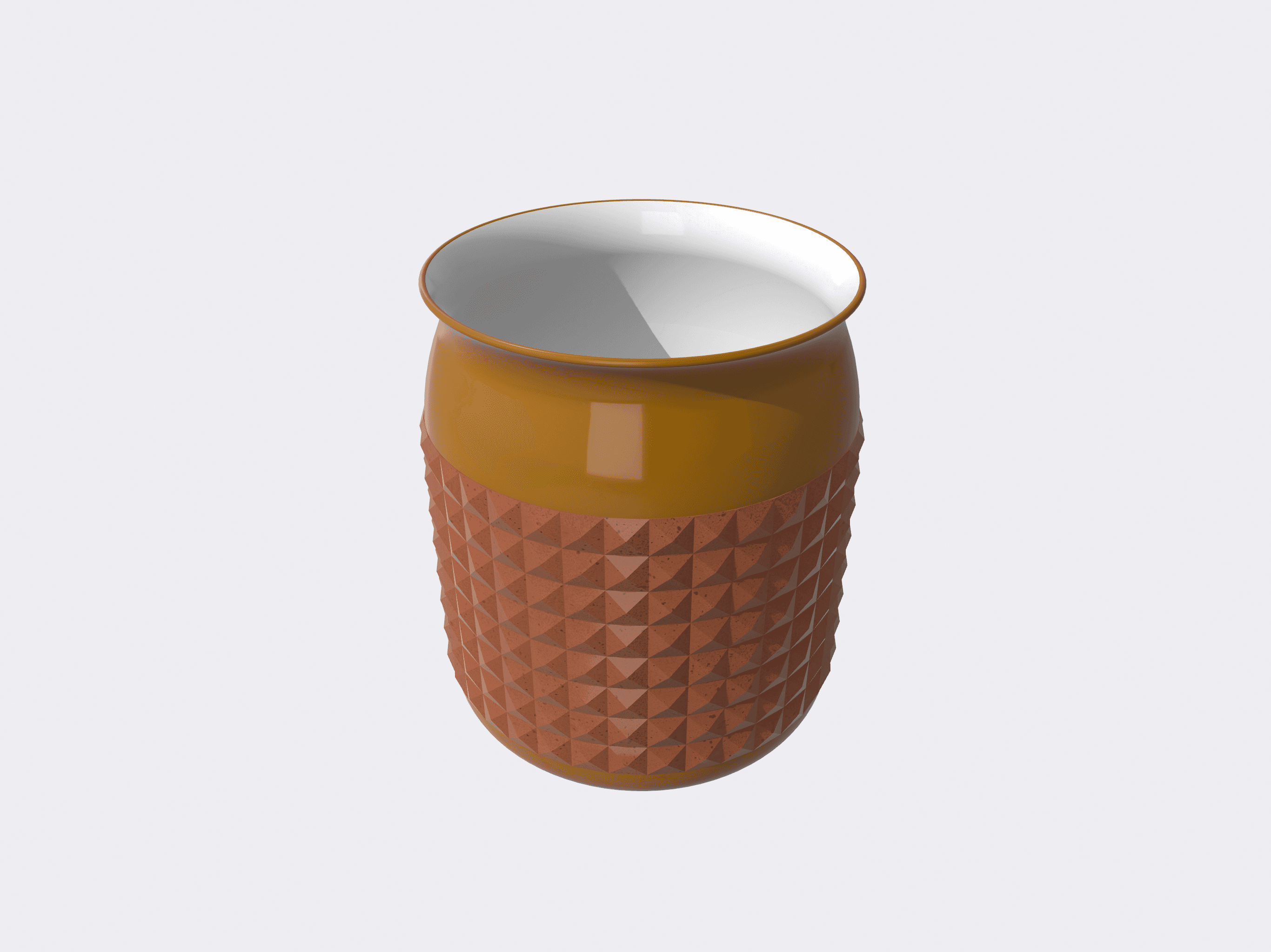 Vase with Hatched Pattern 3d model