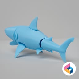 Foldable Shark - Flexi 3d model