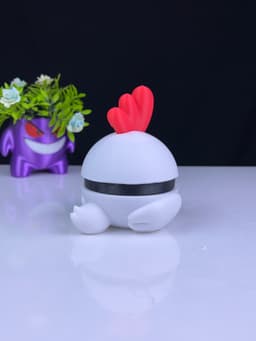Chikipi Pokeball - Multipart 3d model