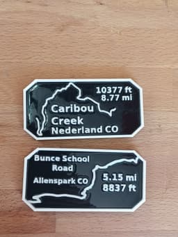 Maverick's Trail badge Bunce School Road AllenSpark Colorado 3d model
