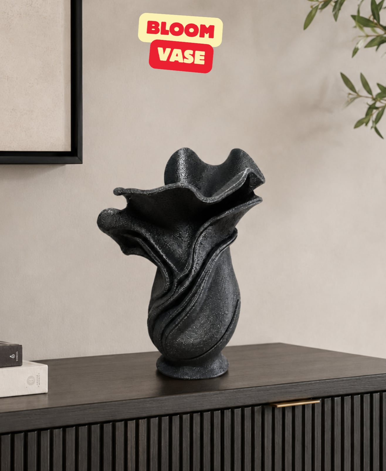 DESIGNER BLOOM VASE / MODERN VASE / MODERN DECOR WITH ORGANIC STRUCTURE 3d model