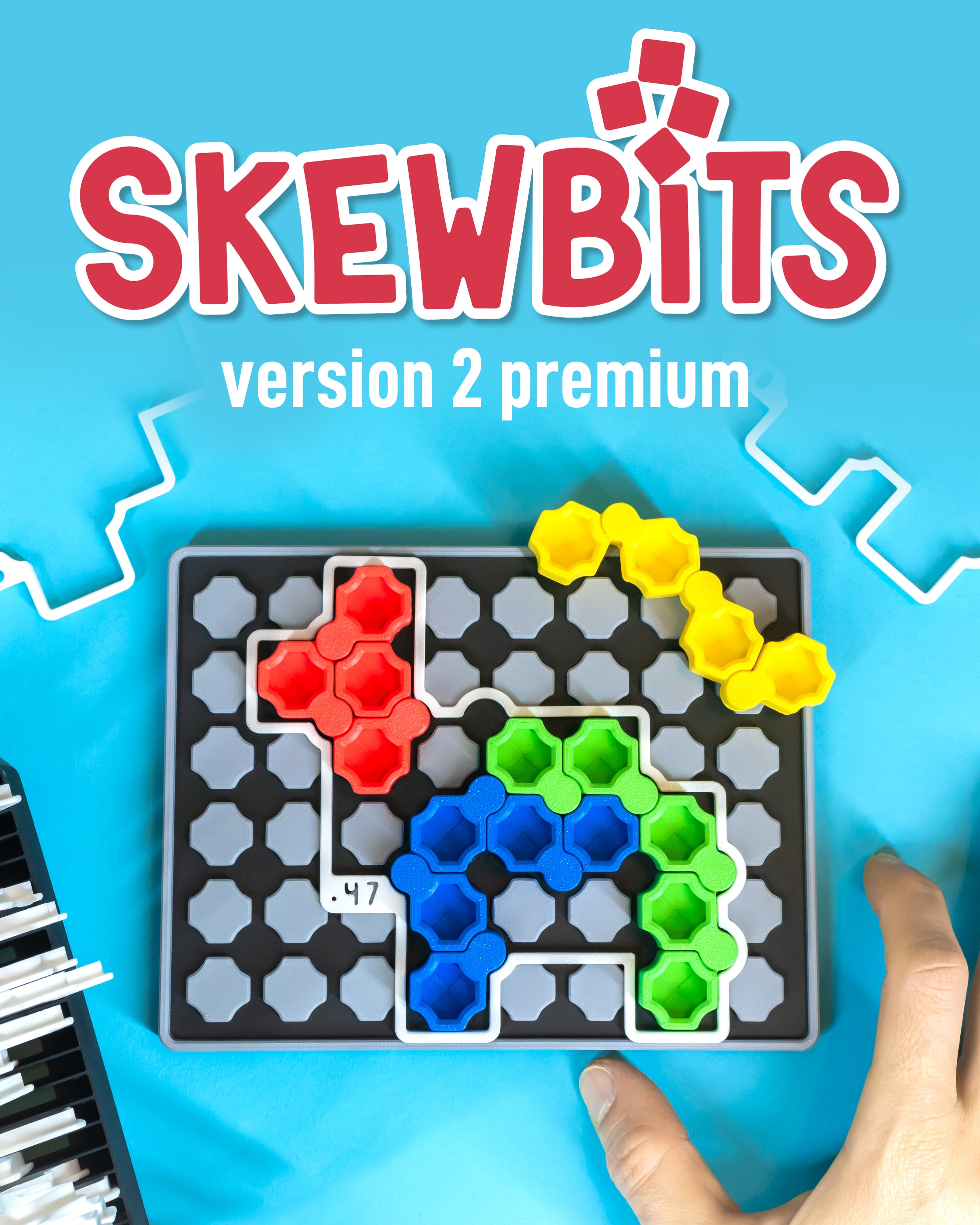 SKEWBITS v2.0 Puzzle Game // Premium Set + Problems 001-010 3d model