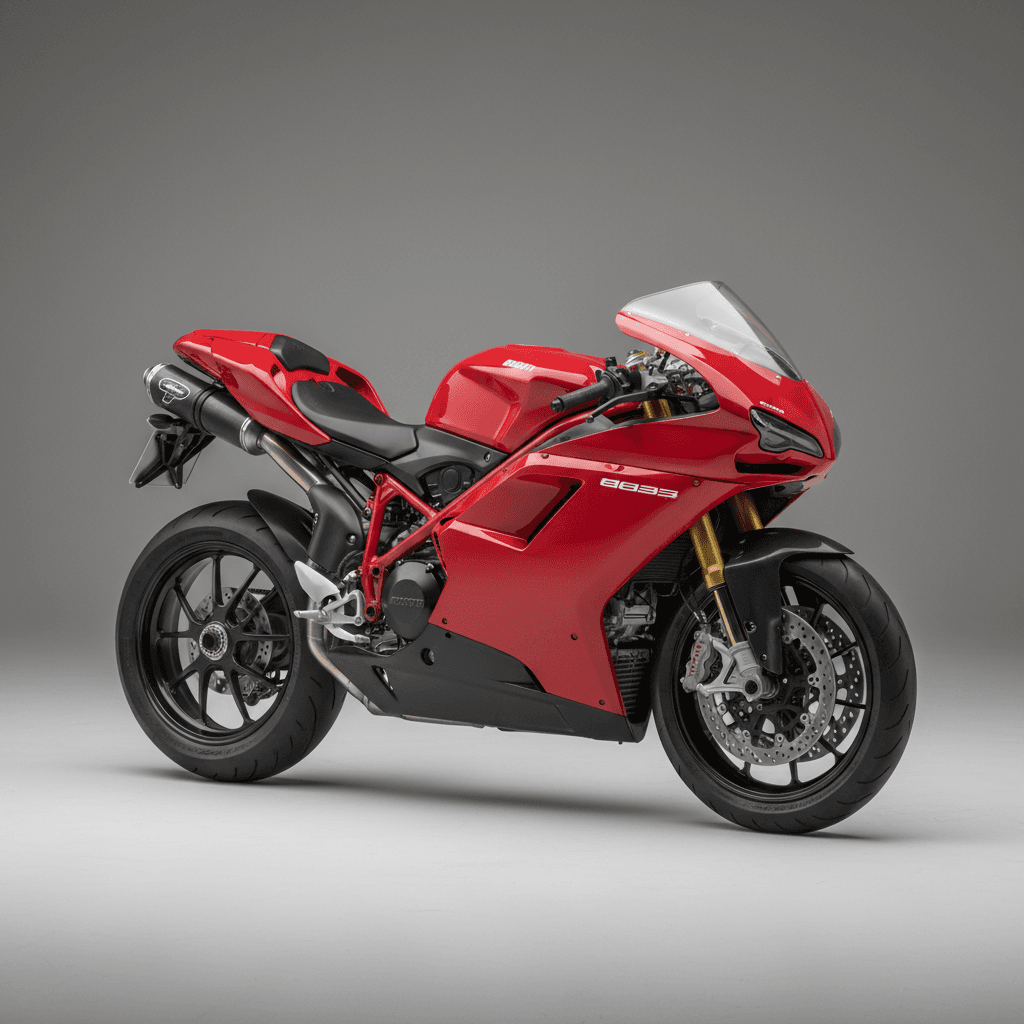 Ducati 848 Racing Superbike Motorcycle 3d model