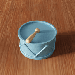Stylized Snare Drum Decorative Figure 3d model
