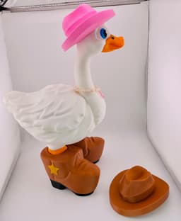 Cowboy Boots & Cowboy Hat Goose Gear for Porch Goose 3d model