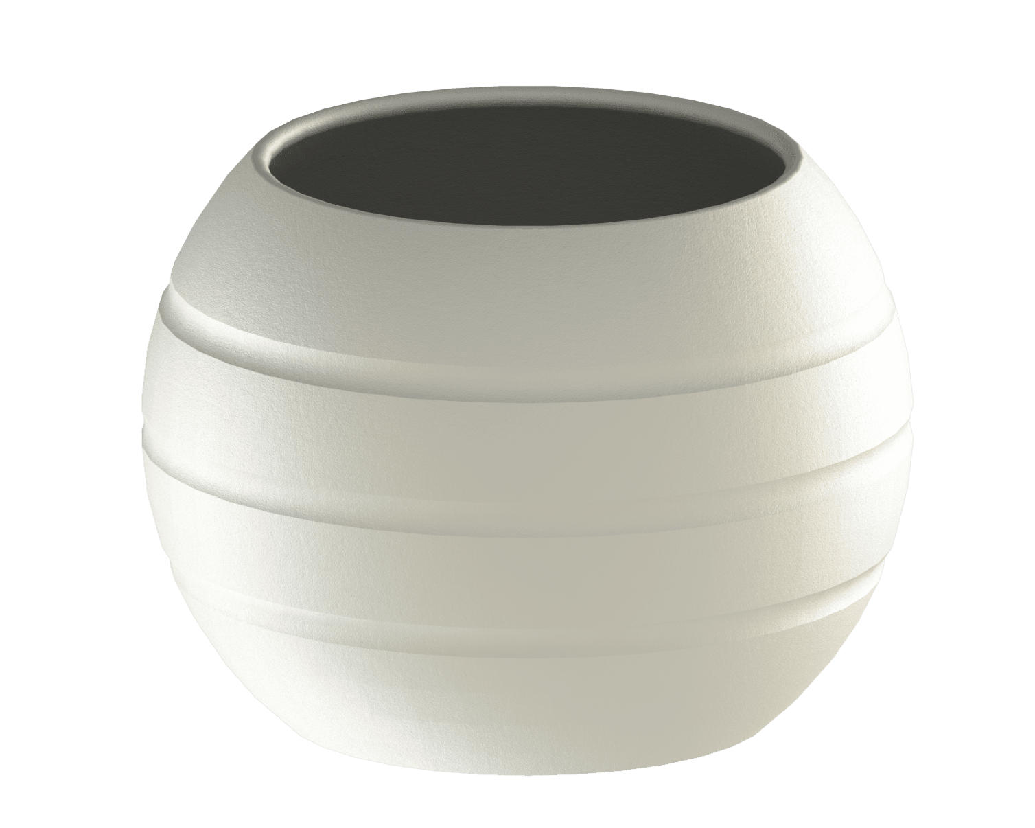 Vansio Vase fluted bowl 3d model