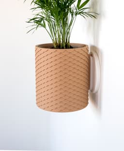 Scales Planter with Hidden Drip Tray 3d model