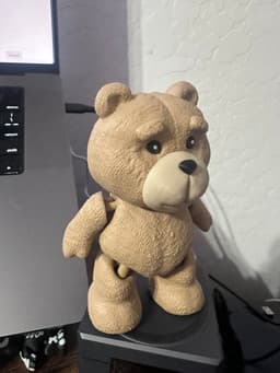 7 TED - BEAR - #ThunderBuddies - Articulated, Print in Place, Flexi, Movie, Prop, Cute, Mark 3d model