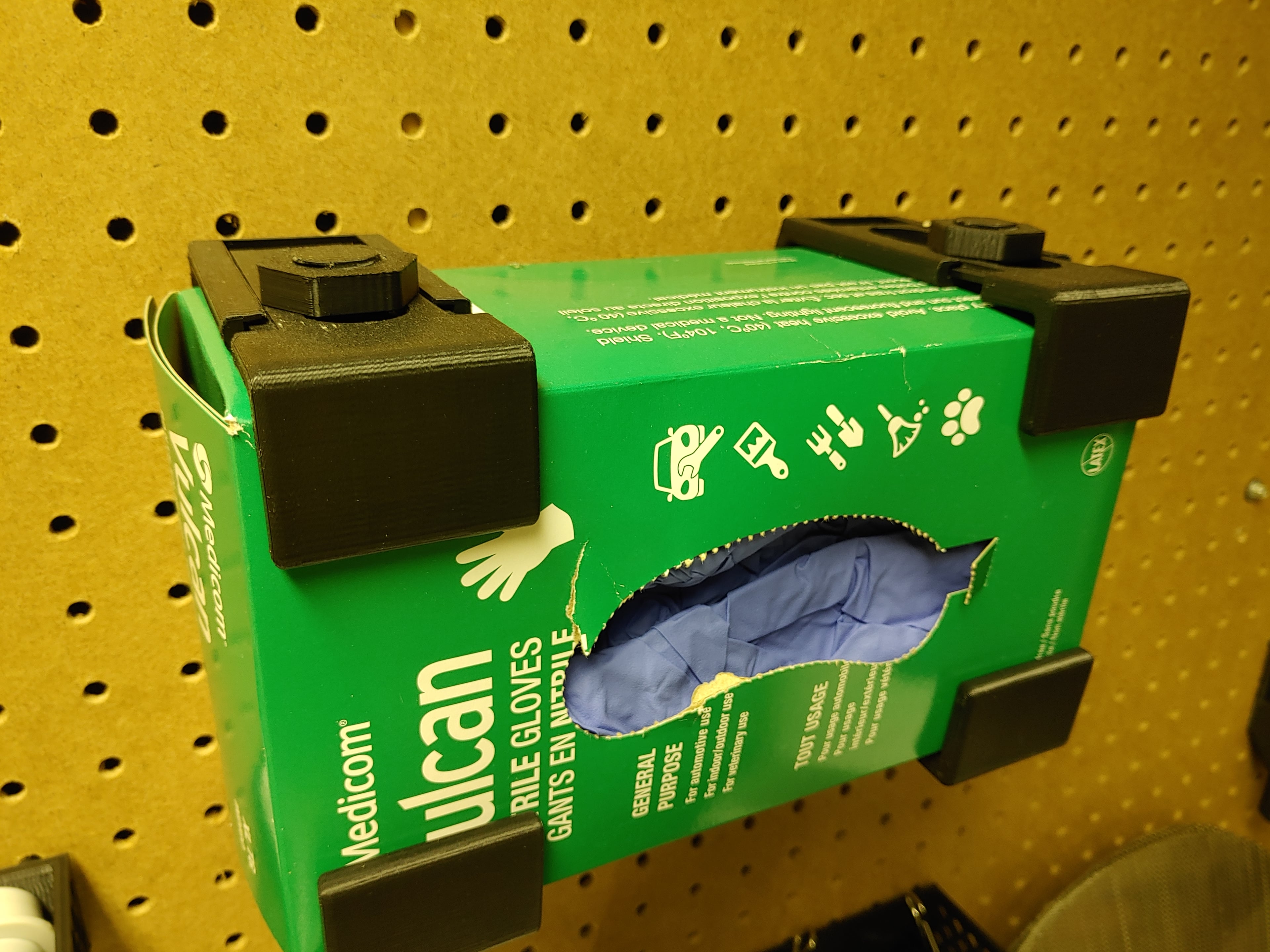 Pegboard - Dispensing Box Holder 3d model