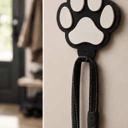 PAW LEASH HOLDER / DOG ACCESSORIES / DOGS / LEASH HOLDER / DOG DECOR / DOG EQUIPMENT 3d model