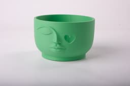 Face Bowl with Heart Eye - Cute Minimalist Decor 3d model