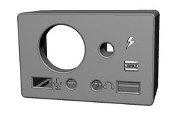USB Front Pannel with Power and Reset 3d model