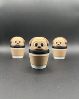 Takeaway Dog Fidget Clicker 3d model