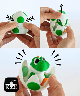 Breakable Surprise Egg - Dinoshi / No Supports / 3MF 3d model