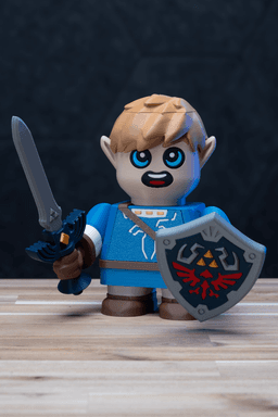 Chunky Link - Legend of Zelda Kit | No Supports, No AMS, No Glue 3d model