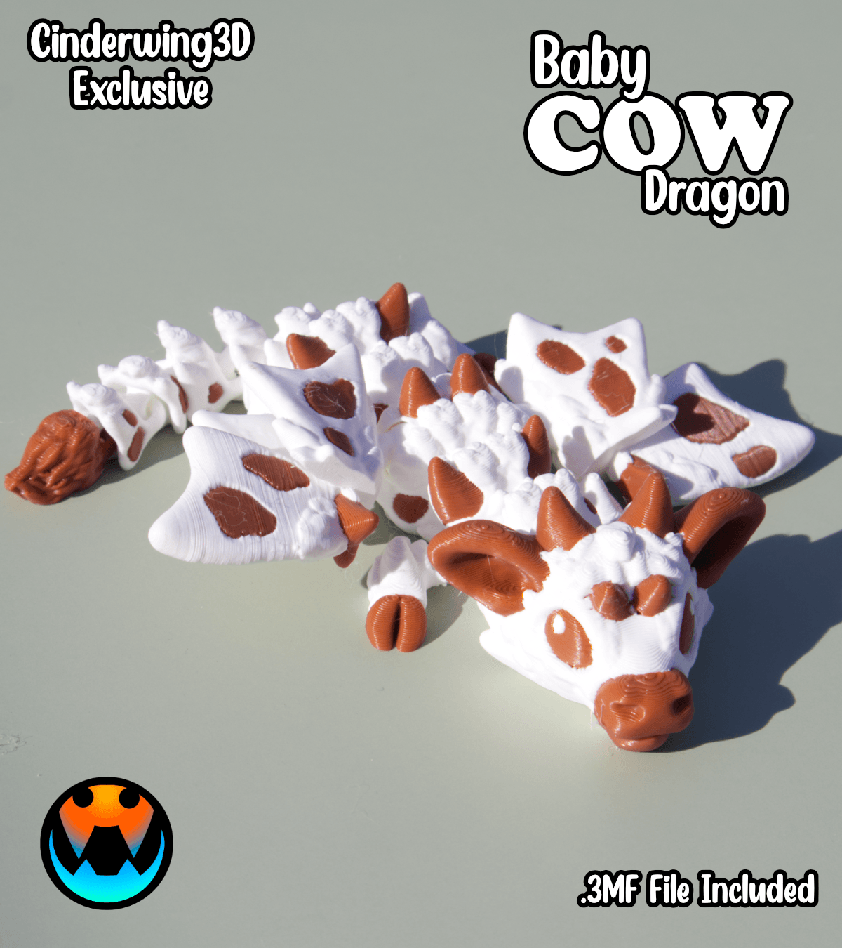 Baby Cow Dragon 3d model