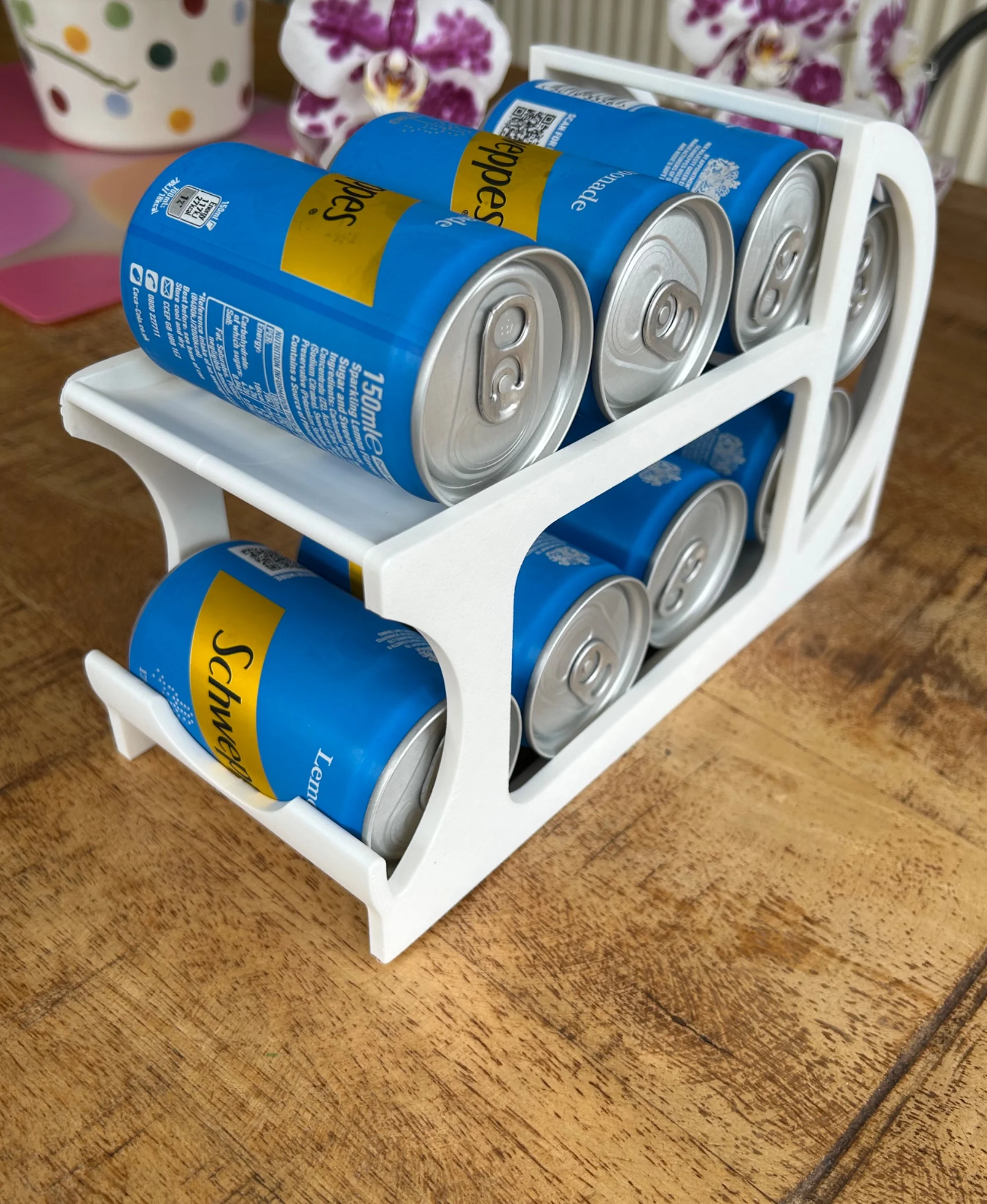 Space-Saving 150ml Gravity-Fed Can Holder 3d model