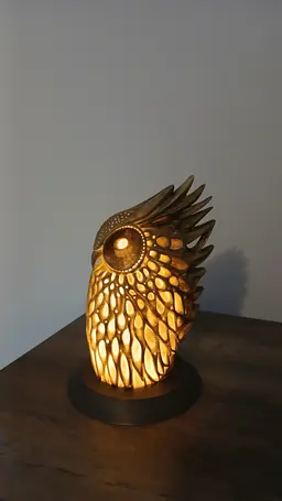 Owl Glow Lantern Lamp 3d model