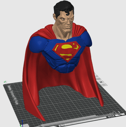 Superman Bust 3MF | Superhero Multi-Color | HighDetail 3d model
