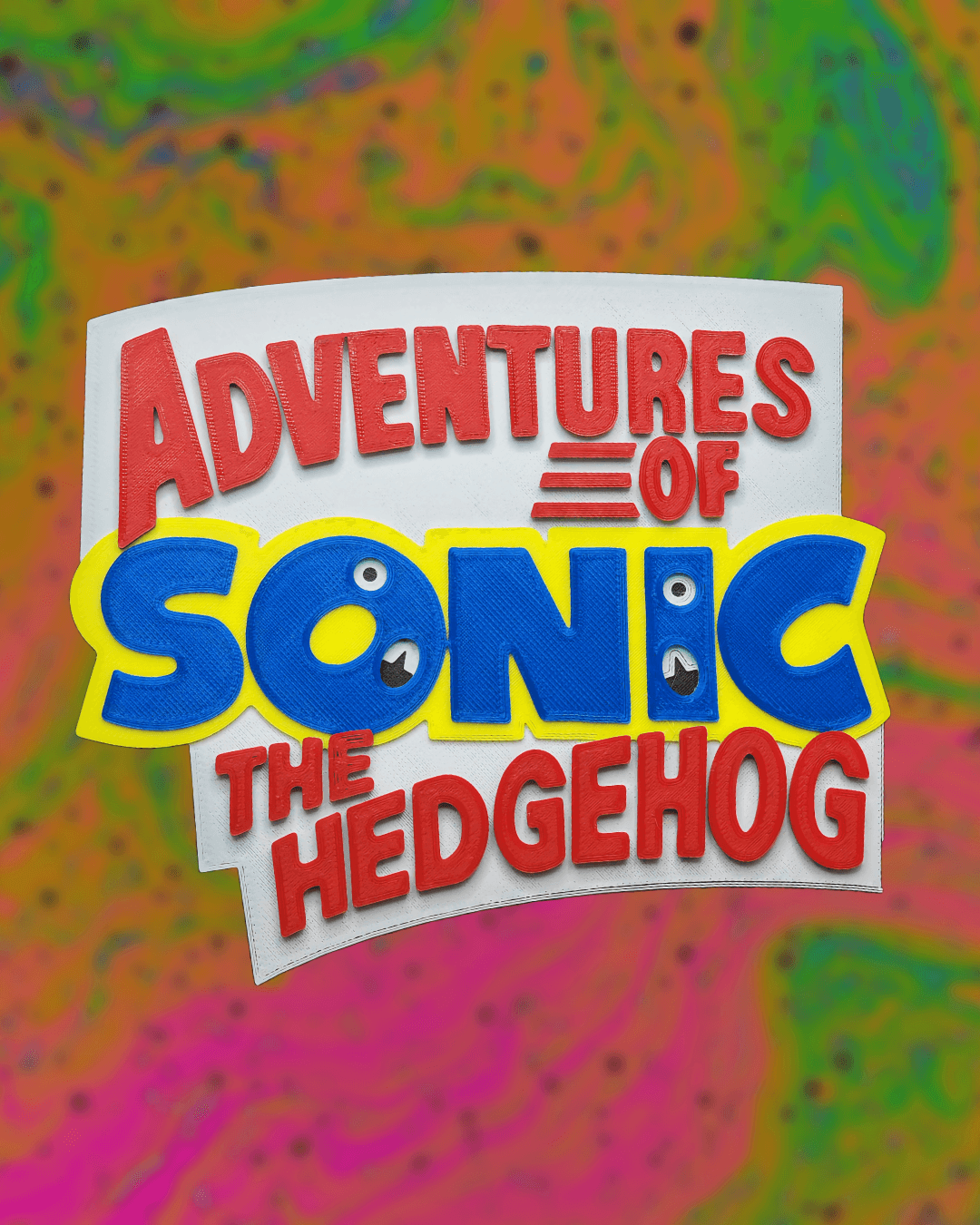 Adventures of Sonic the Hedgehog Logo 3d model