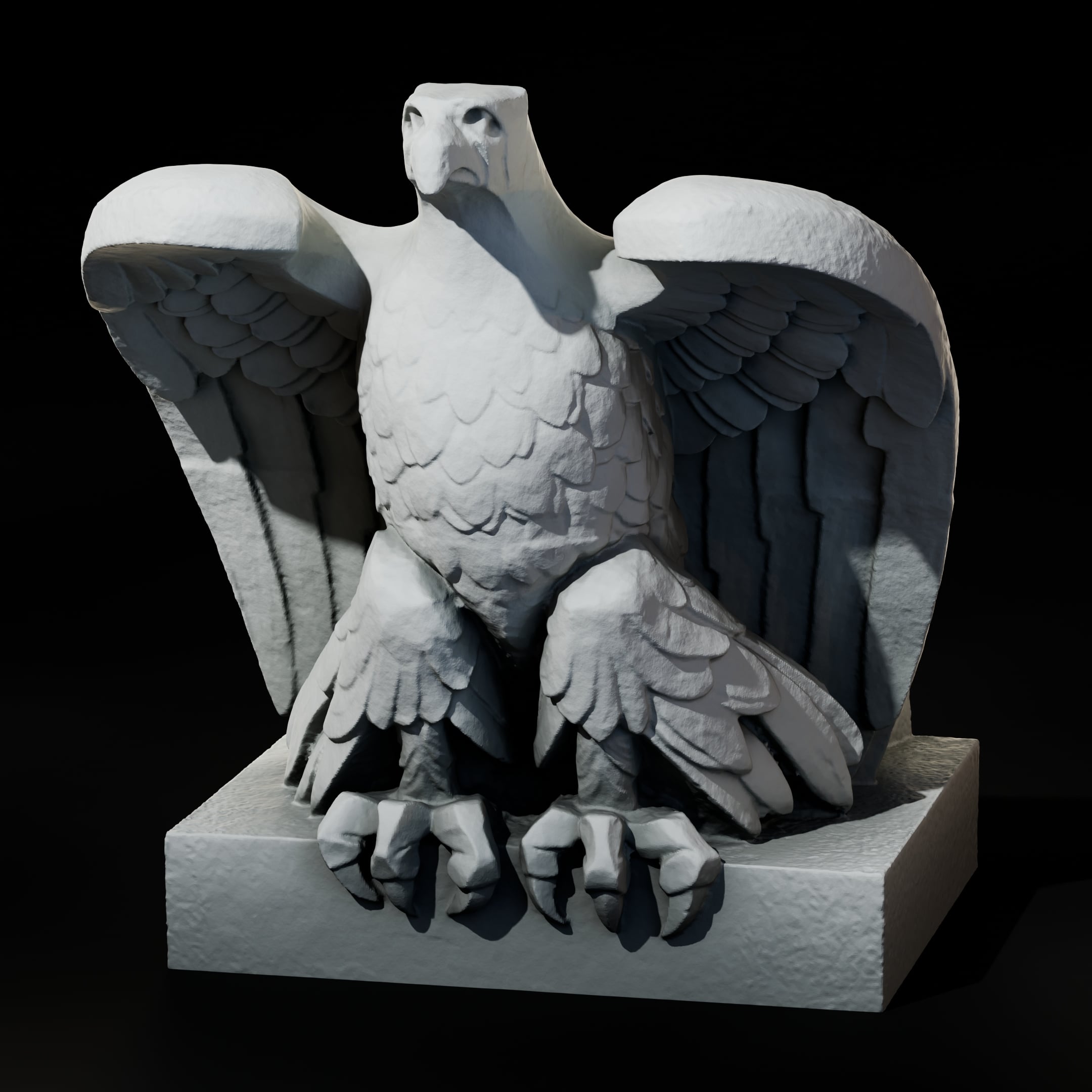Magnificent Historical Stone Eagle Statue | 28mm/32mm Heroic Scatter Terrain 3d model