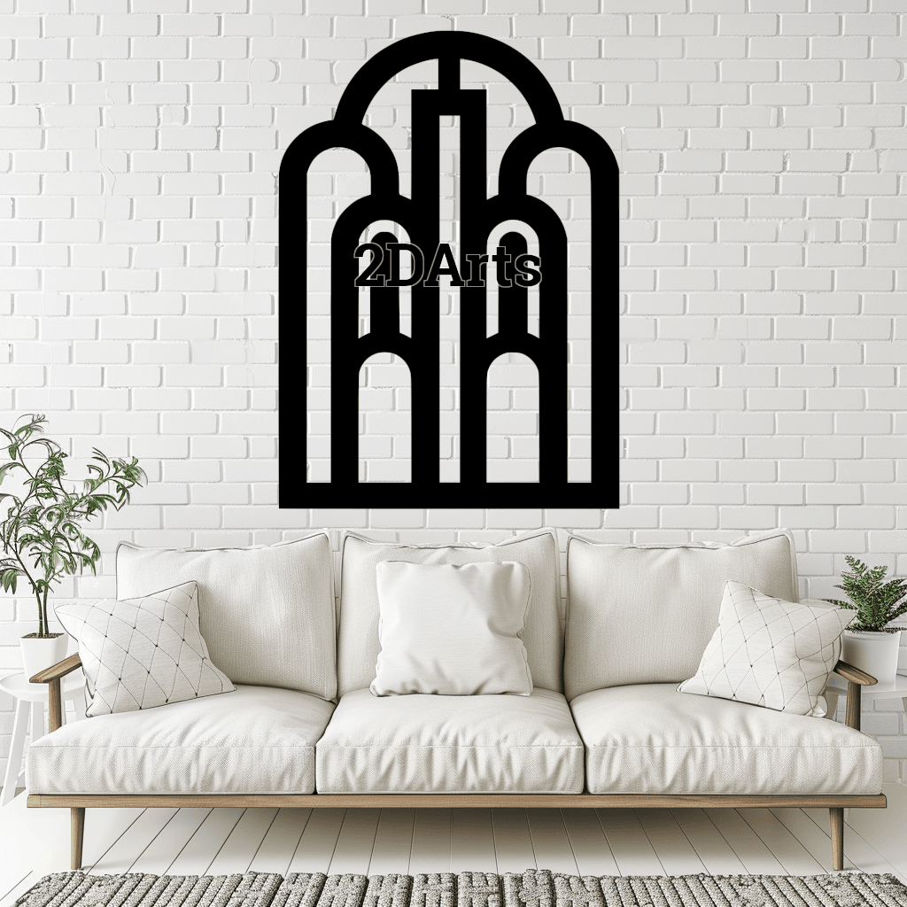 Art 2D Wall Art/Window Art STL & SVG File for 3D Printing and Laser Cutting 3d model