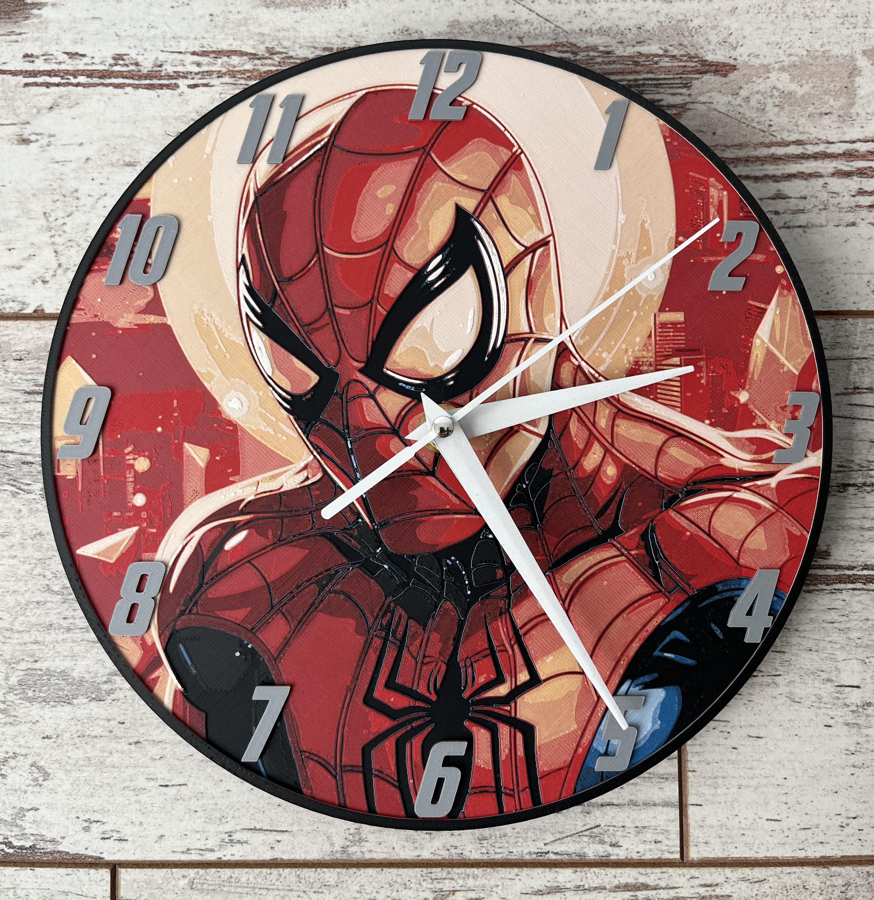 Spider-Man Clock (Filament Painting) 3d model