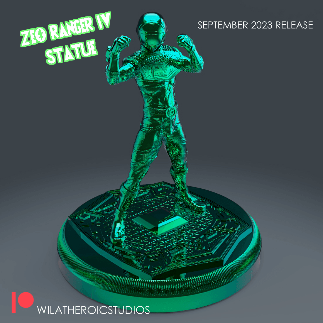 Zeo Ranger IV Statue 3d model