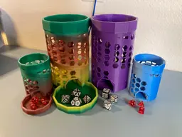 The Hive v2 - Supportless Dice Tower 3d model