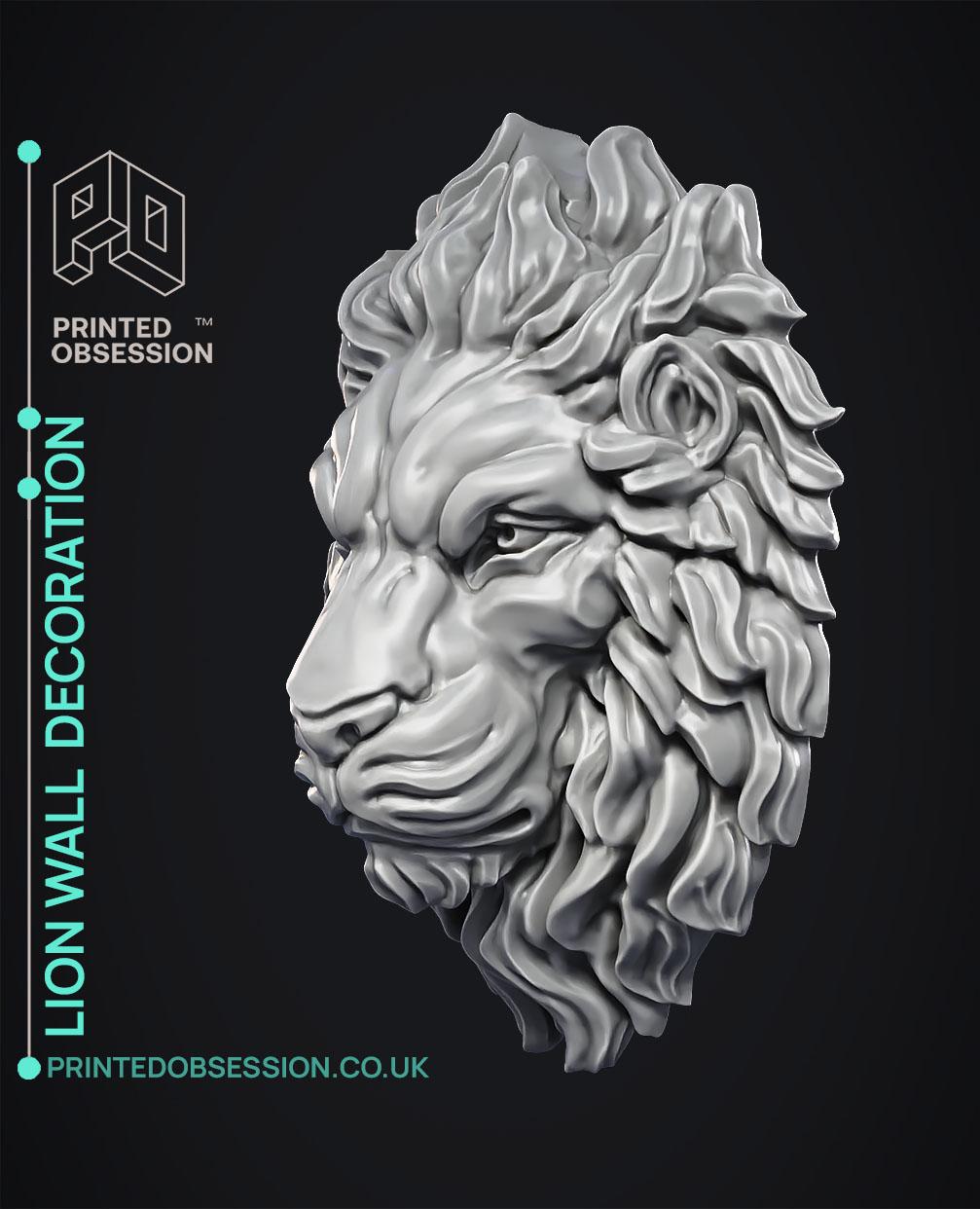 Lion - Wall Decoration 3d model