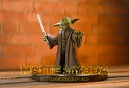 Master Yoda Sculpture - Collectible for Star Wars Fans 3d model