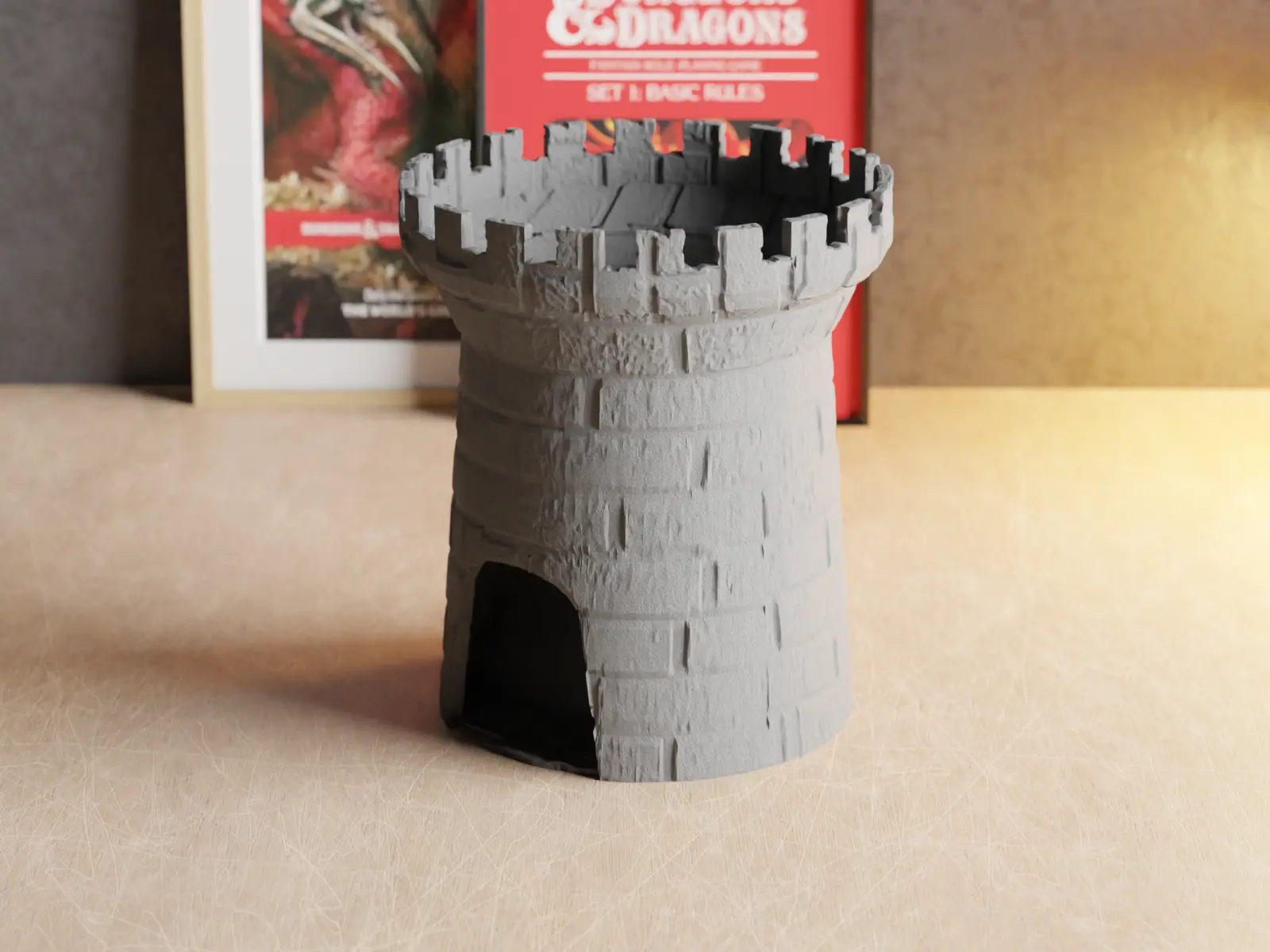 Dice Tower: arcane edition with texture 3d model