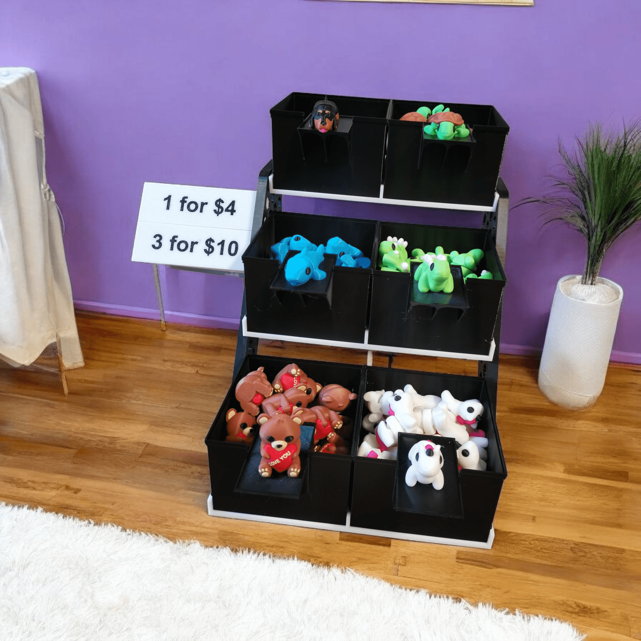 Mini container for display shelf 3d model