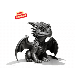 CUTE MINI DRAGON / DRAGON SCULPTURE / HOMEDECOR / GOTHIC DECOR / FIGURINE 3d model