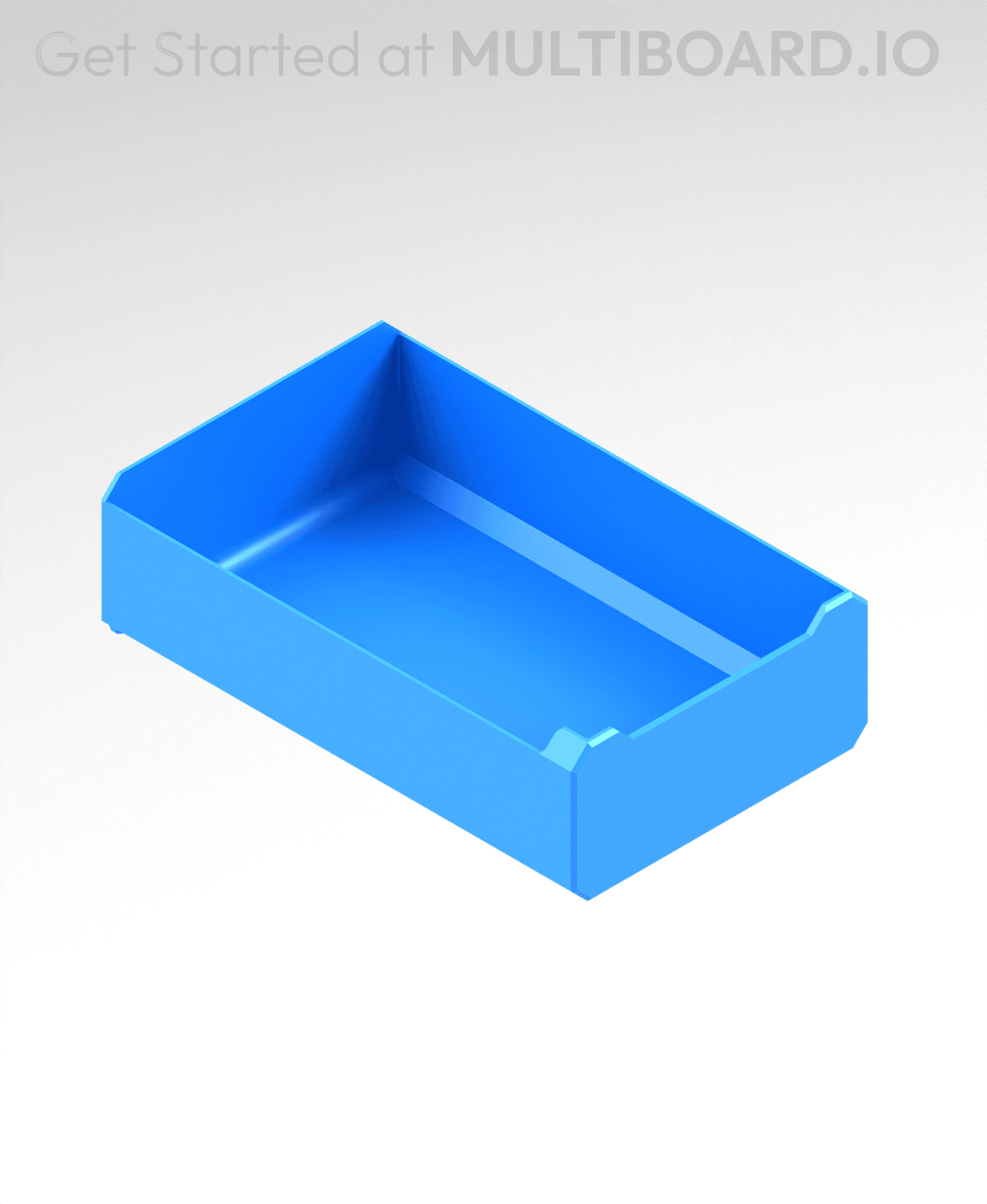 2x1x3 LU - Labelled - MultiBin Simple Drawer 3d model