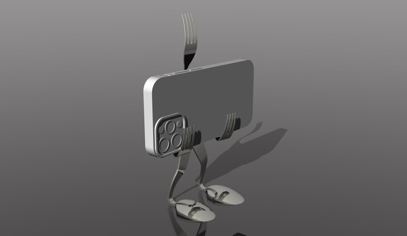 Metal Art Phone Holder.stl 3d model