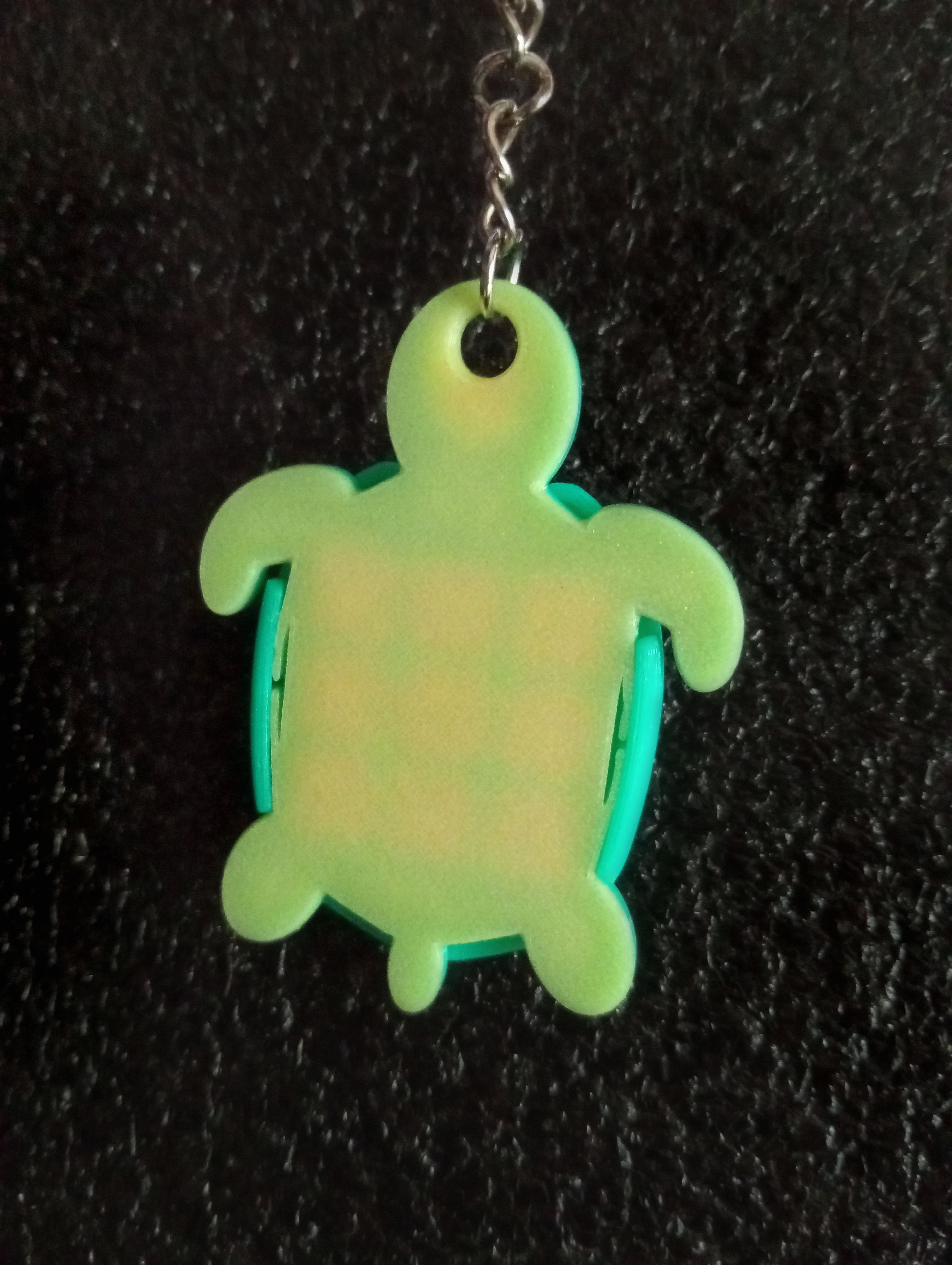 Tic Tac Toe Turtle Keychain 3d model