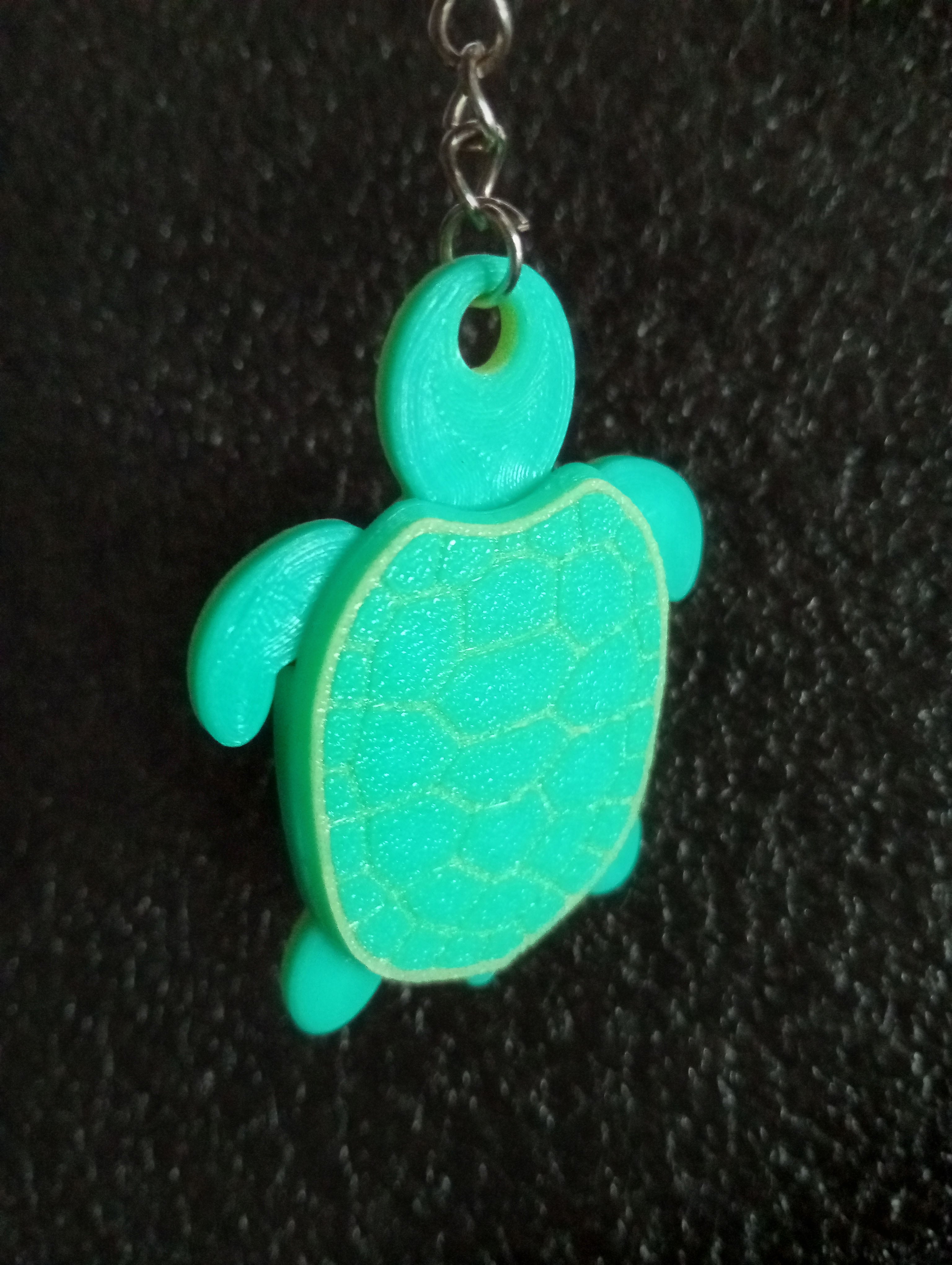 Tic Tac Toe Turtle Keychain 3d model