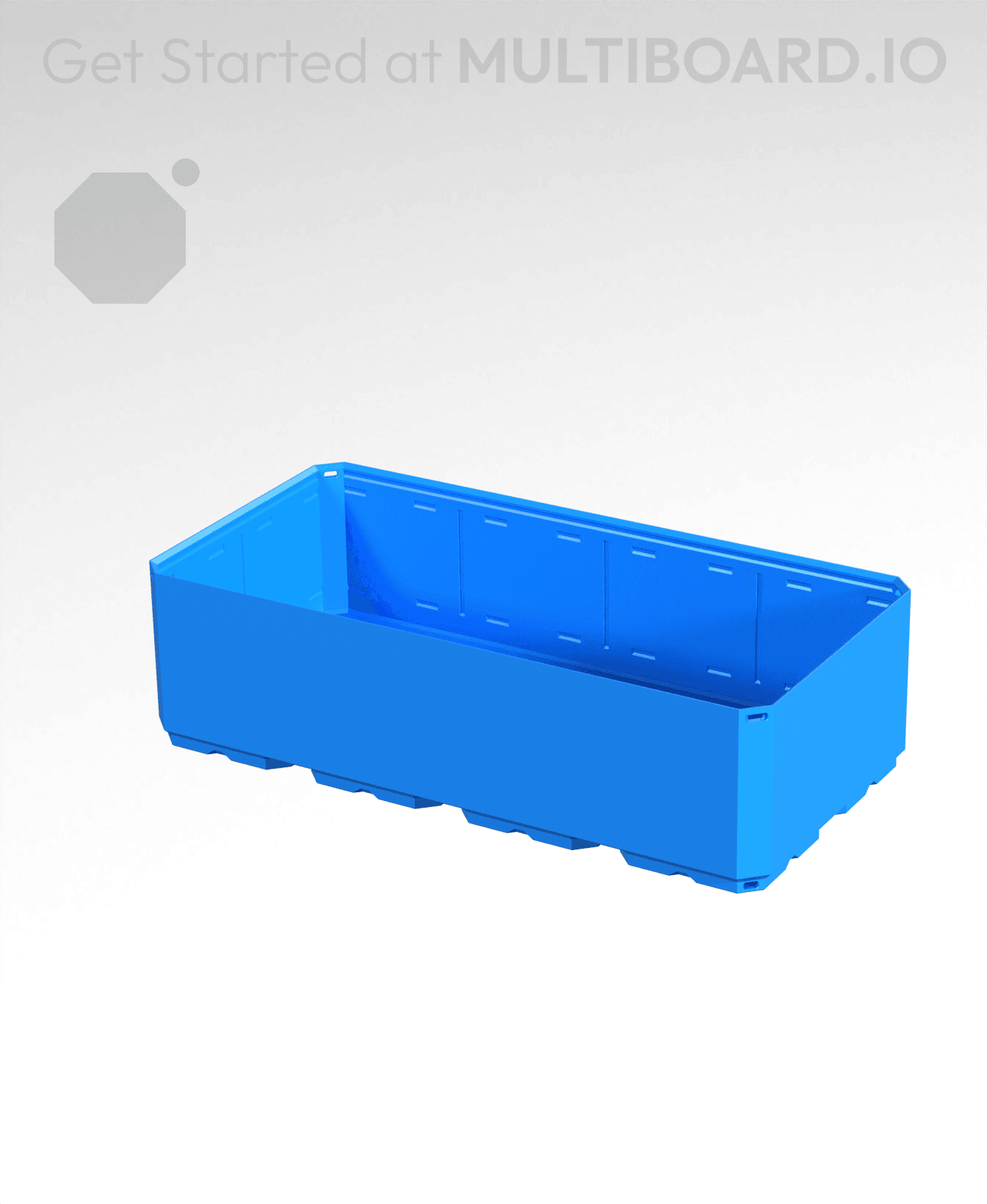 4x2x1 CU - Simple Walls - Multibin Shell 3d model
