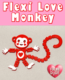 Flexi Love Monkey 3d model