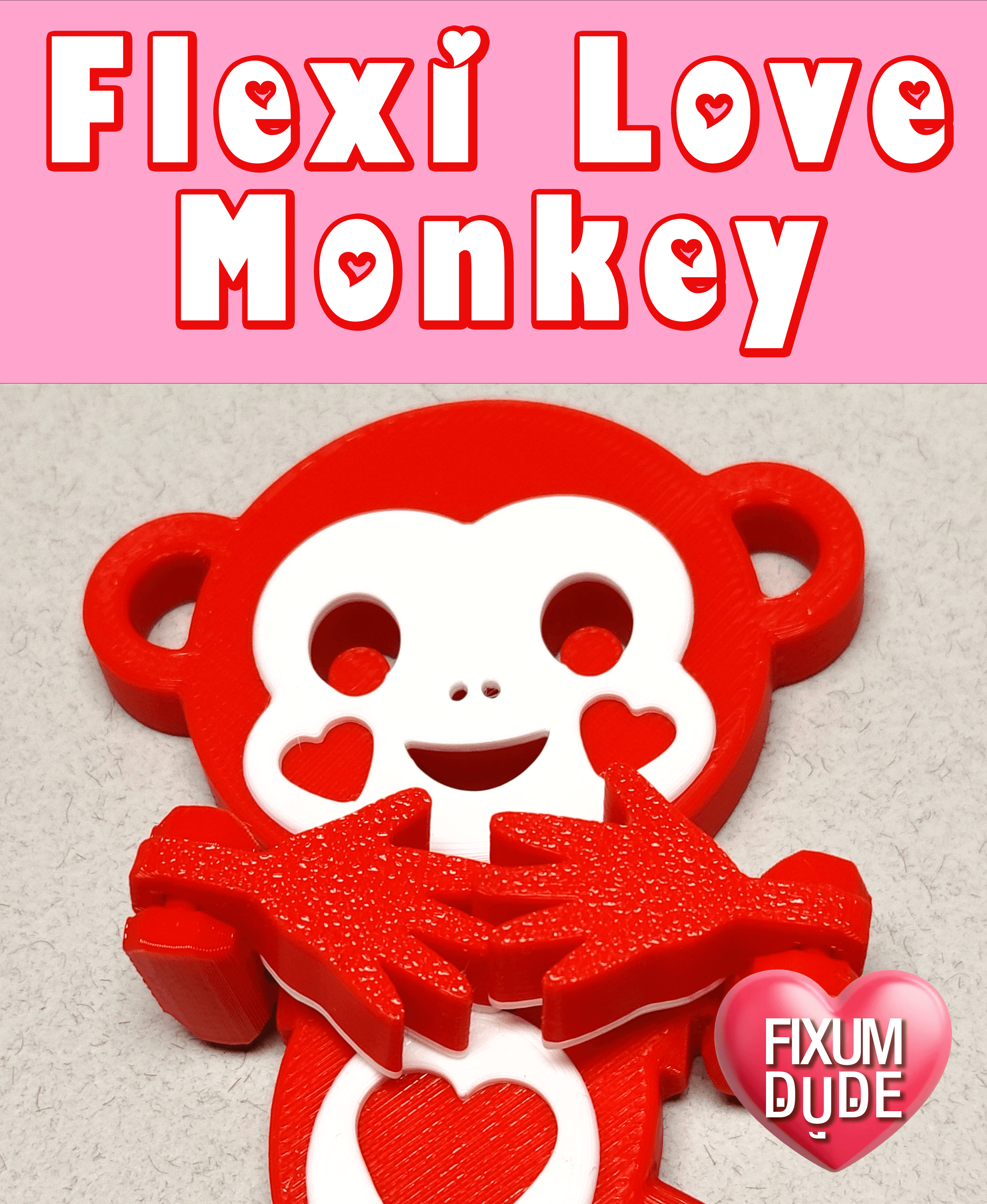  Flexi Love Monkey 3d model