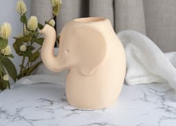 Elephant Blossom Vase – 3D Printed Cute Elephant Flower Vase for Modern Boho Decor 3d model