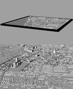 LIVERPOOL, Skyline 3d map 3d model