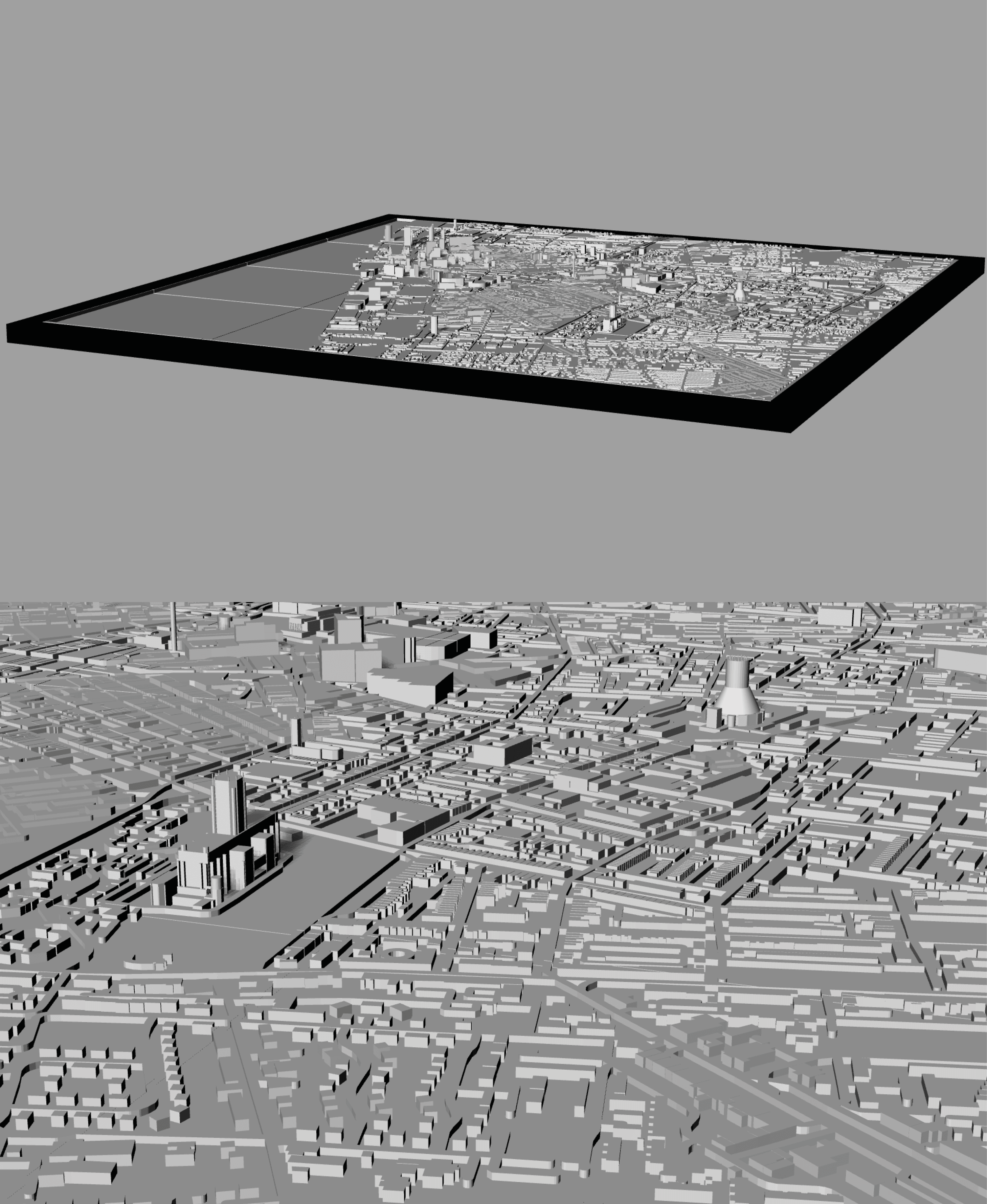 LIVERPOOL, Skyline 3d map 3d model