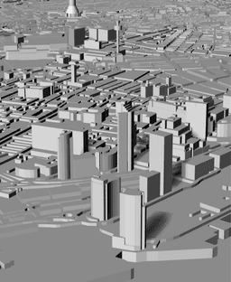 LIVERPOOL, Skyline 3d map 3d model